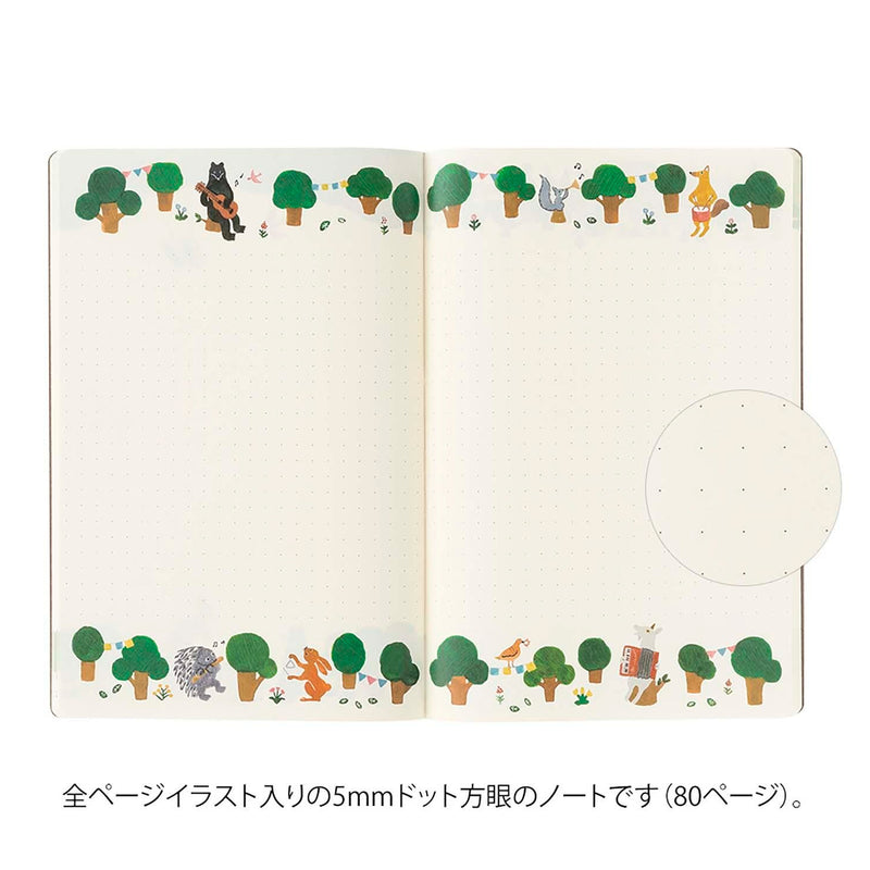 Libreta Midori - Yuru Log Forest Animal