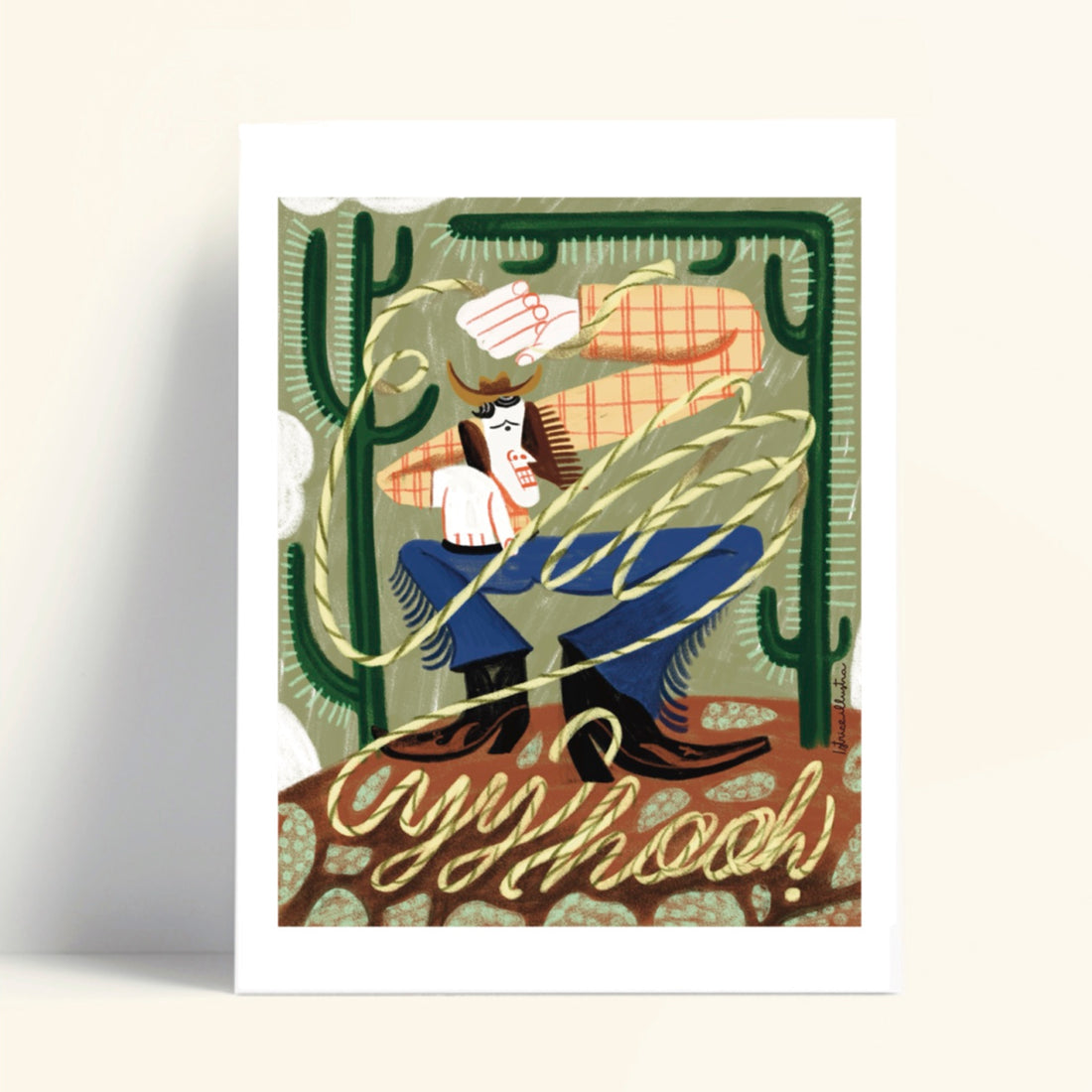 Print de Istriceillustra A5 - "Yyhaah!"