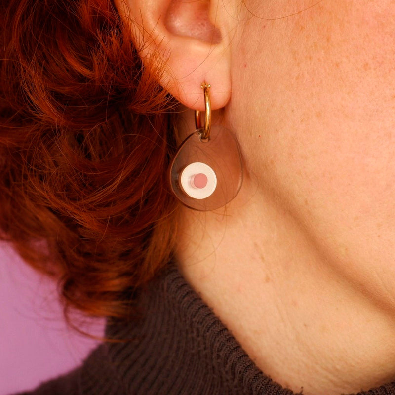 Pendientes  - Pits transparentes