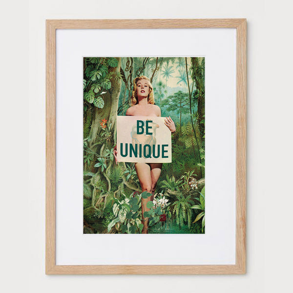 Print 32 x 45 cm - "Be Unique"