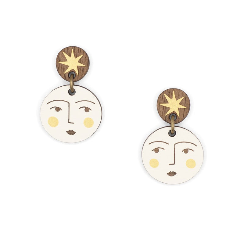 Pendientes - Moon & Golden