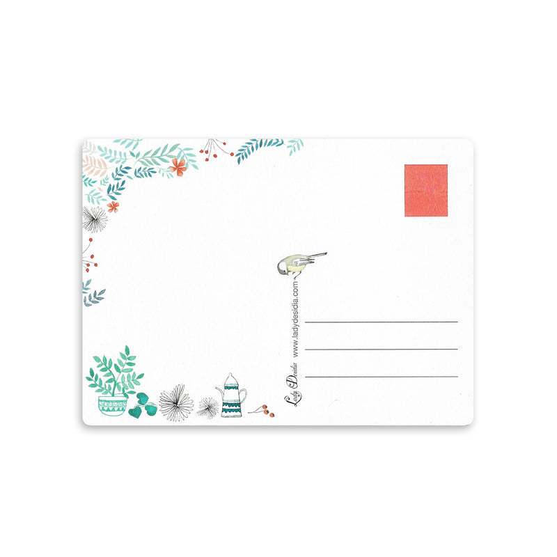 Postal - "Días bellos" de Lady Desidia