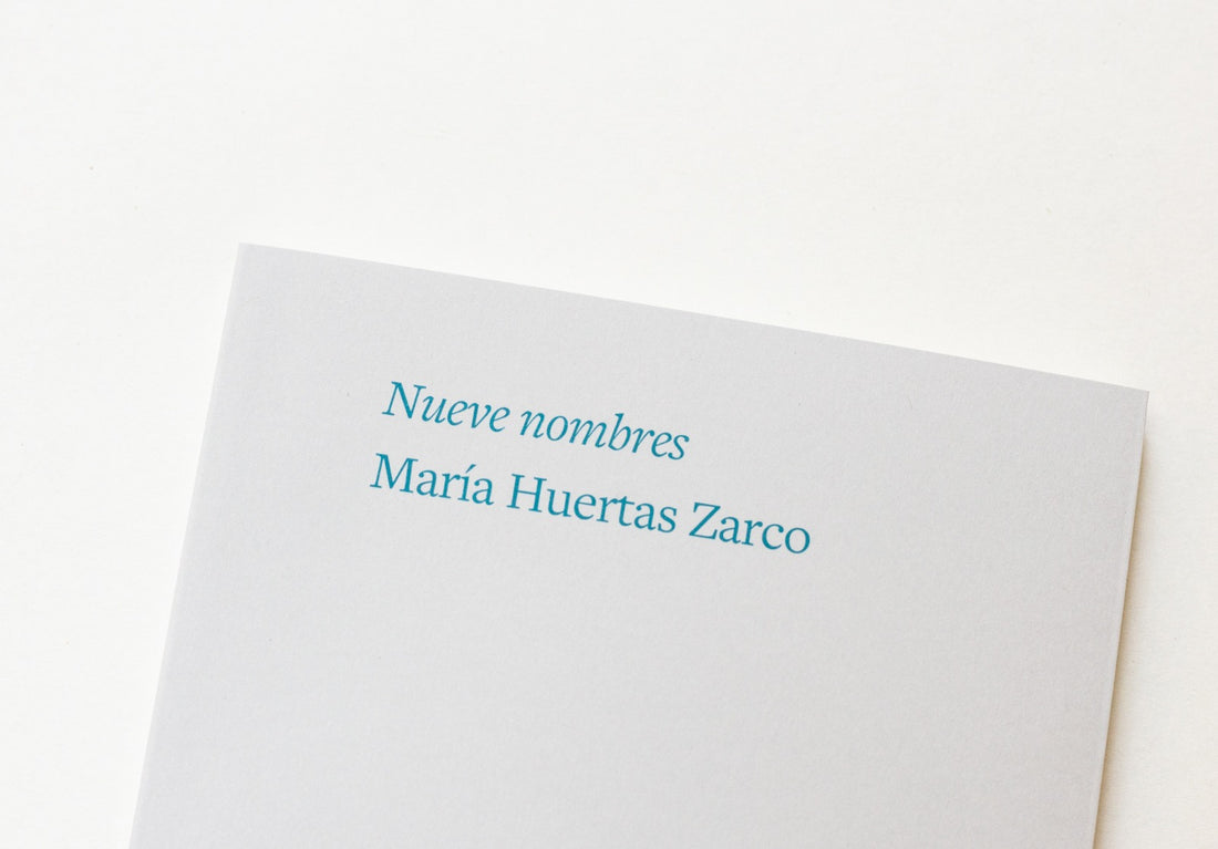 Libro - "Nueve nombres" de María Huertas Zarco