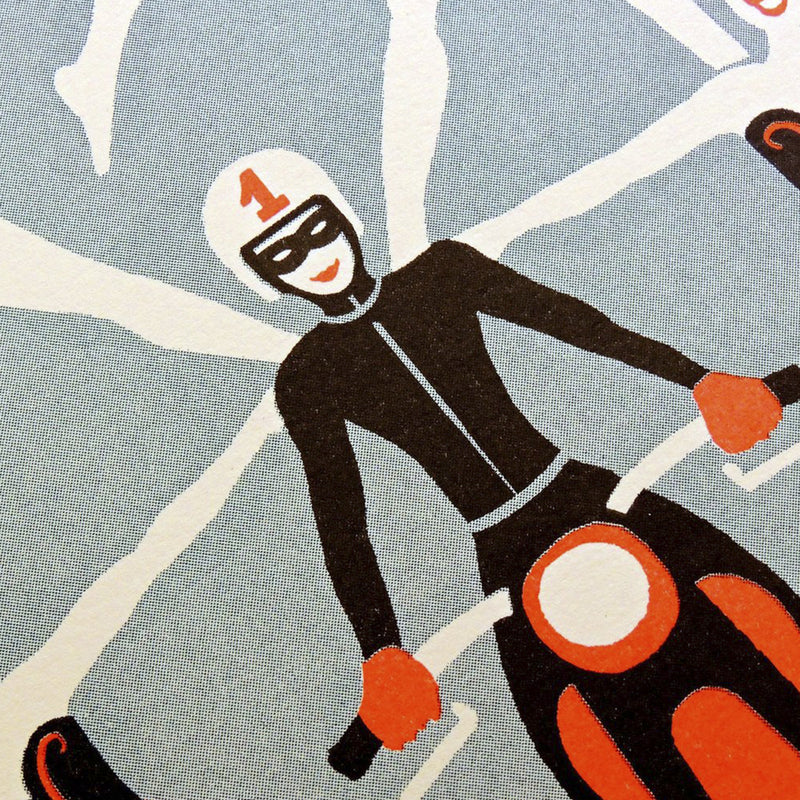 Print de El Marqués A3 - "Acrobats Motorbike"