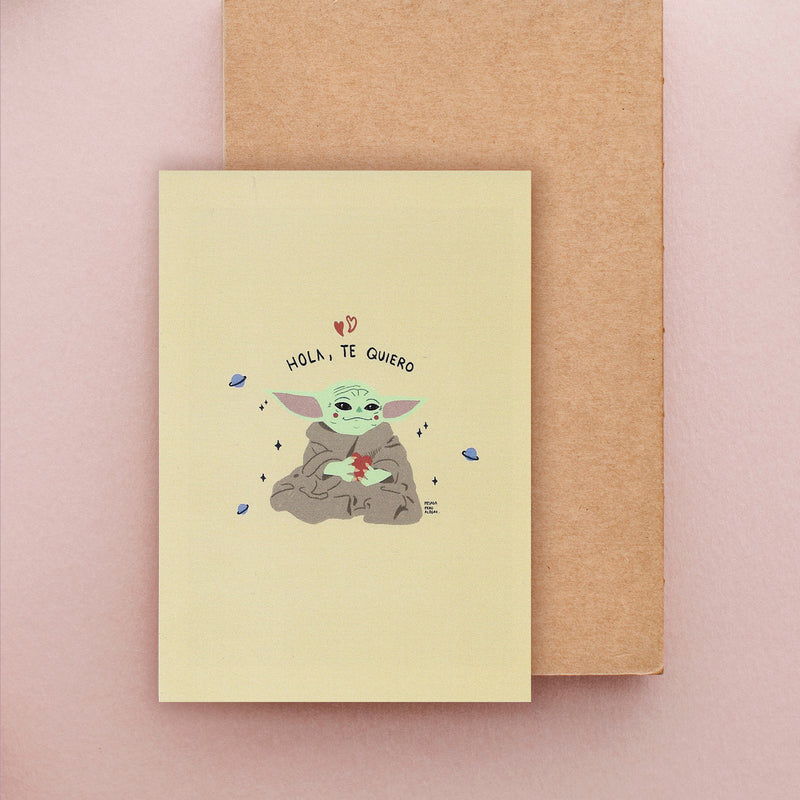 Postal de Pesadaperoalegre - "Baby Yoda"