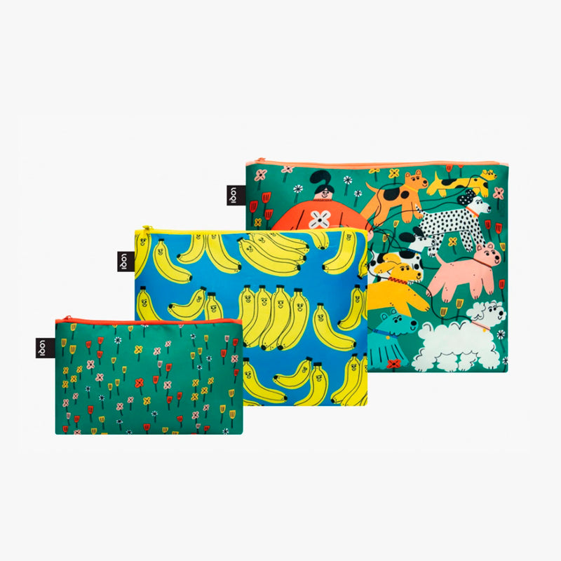🍌Bolsitas con cremallera Loqi - Bad Bananas and Dog Walking💐🐕‍🦺