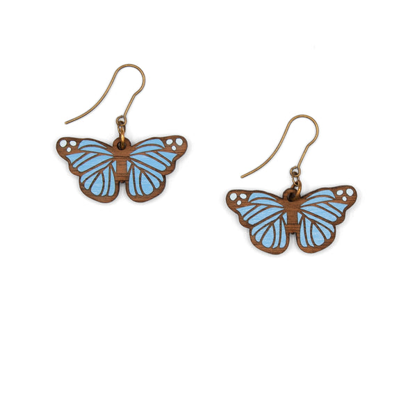 Pendientes - Blue Butterfly