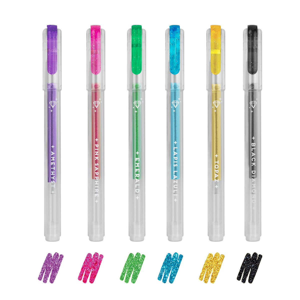 Set de minibolígrafos con purpurina - Diamond 💎