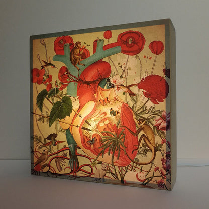 Caja de luz - "Corazón Frida Kahlo" de El Lucernario