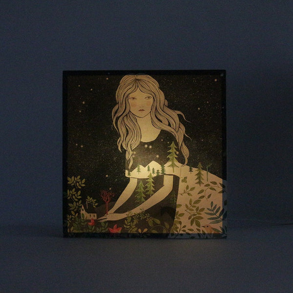 Caja de luz - "Noche estrellada" de Lady Desidia