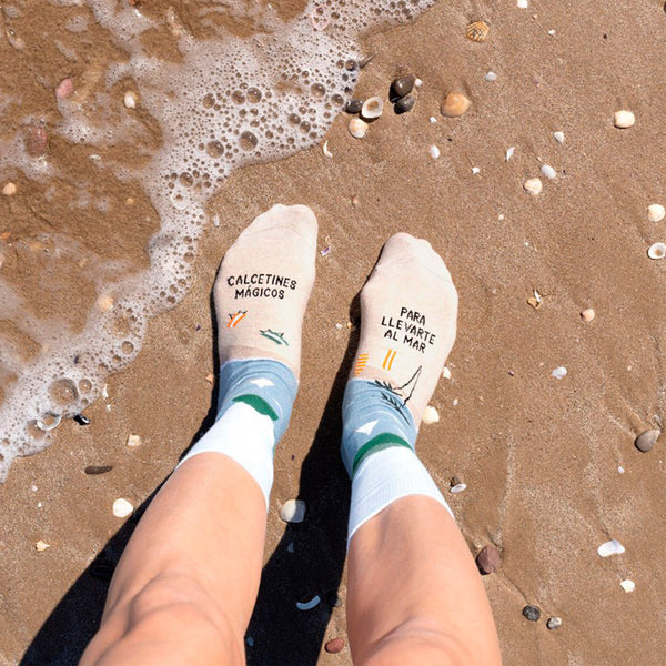 Calcetines - "Calcetines mágicos para llevarte al mar"