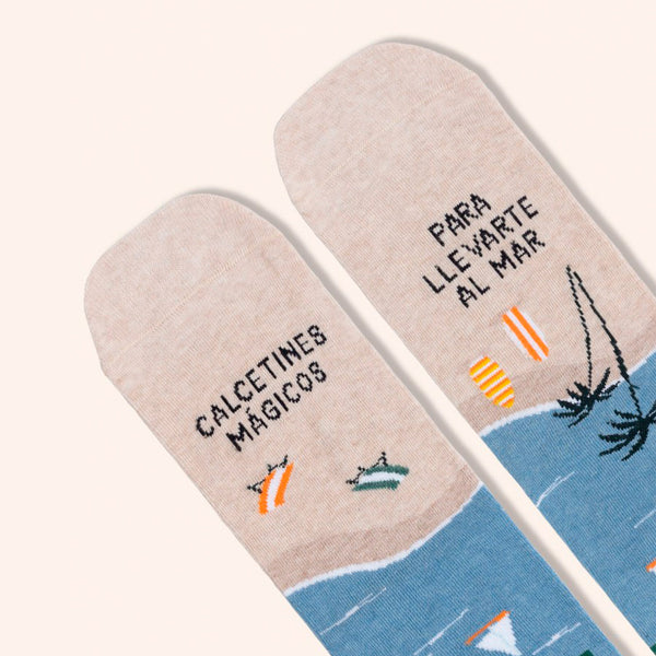 Calcetines - "Calcetines mágicos para llevarte al mar"