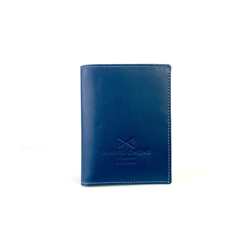 Cartera de piel Daniel Chong - Azul