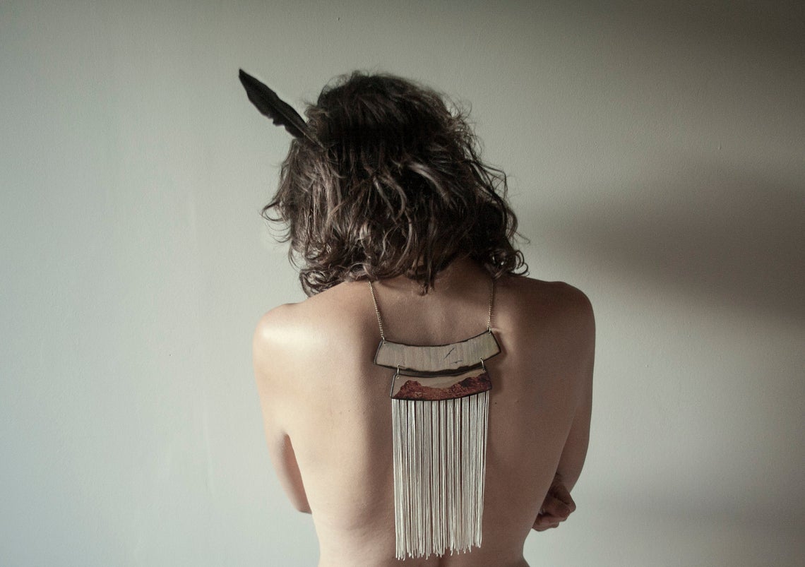 Collar de madera Pura Garra - Cielo y tierra