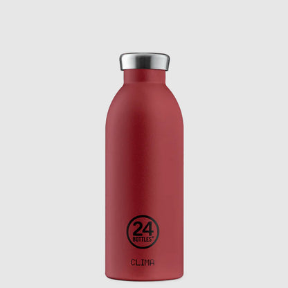Botella de acero inoxidable 500 ml 24Bottles - Clima Country Red