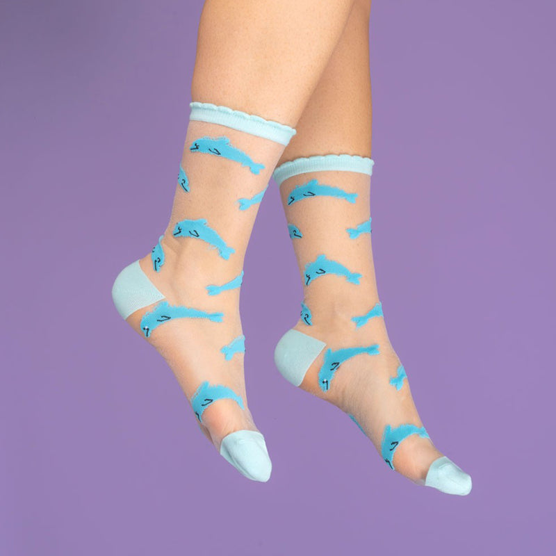 Calcetines transparentes - Delfín 🐬