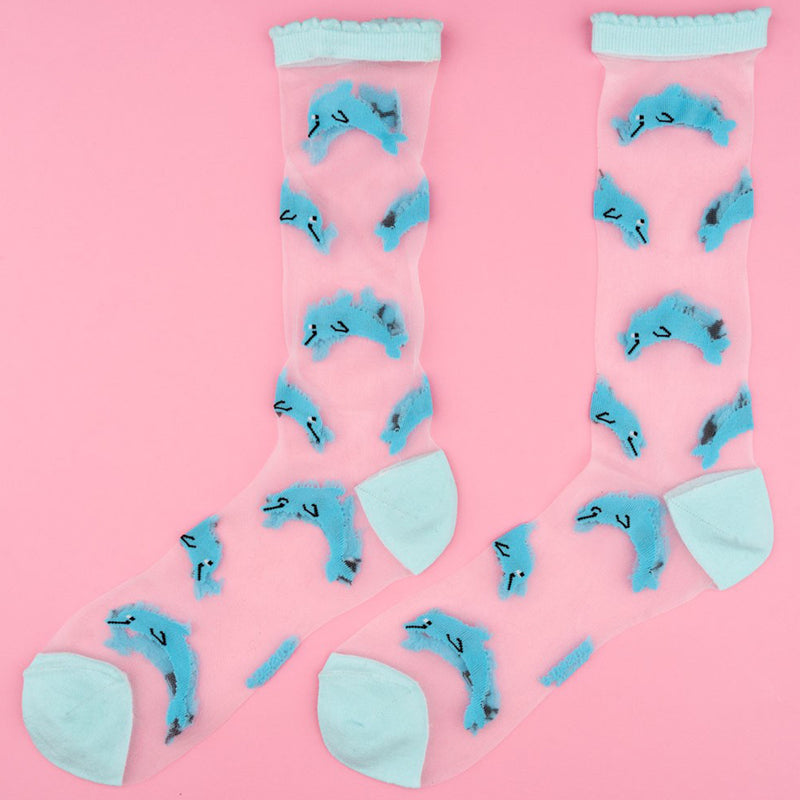 Calcetines transparentes - Delfín 🐬