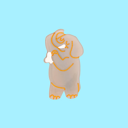 Pasador de pelo - Elefante duchándose 🐘