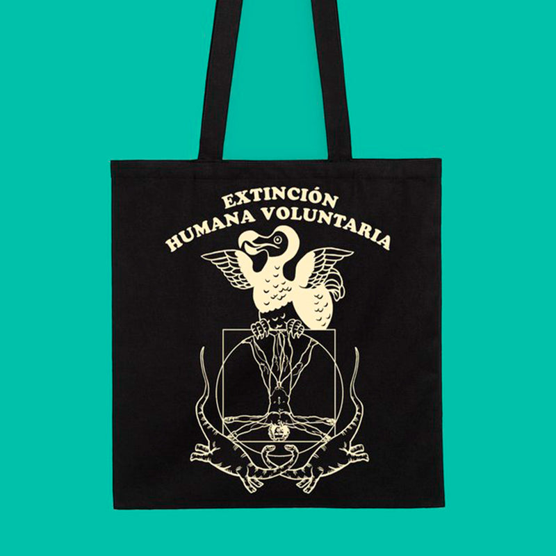 Tote bag - "Extinción humana voluntaria" de El Marqués