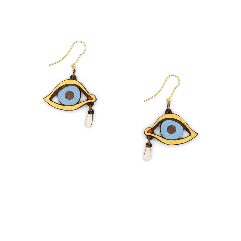 Pendientes Materia Rica - Eye with a tear