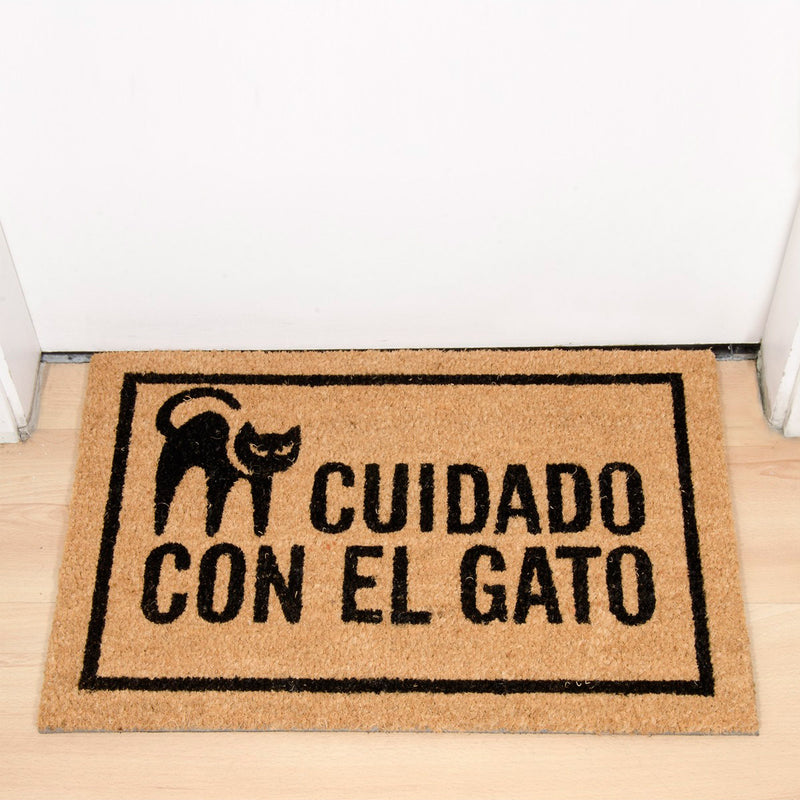 Felpudo - Cuidado con el gato