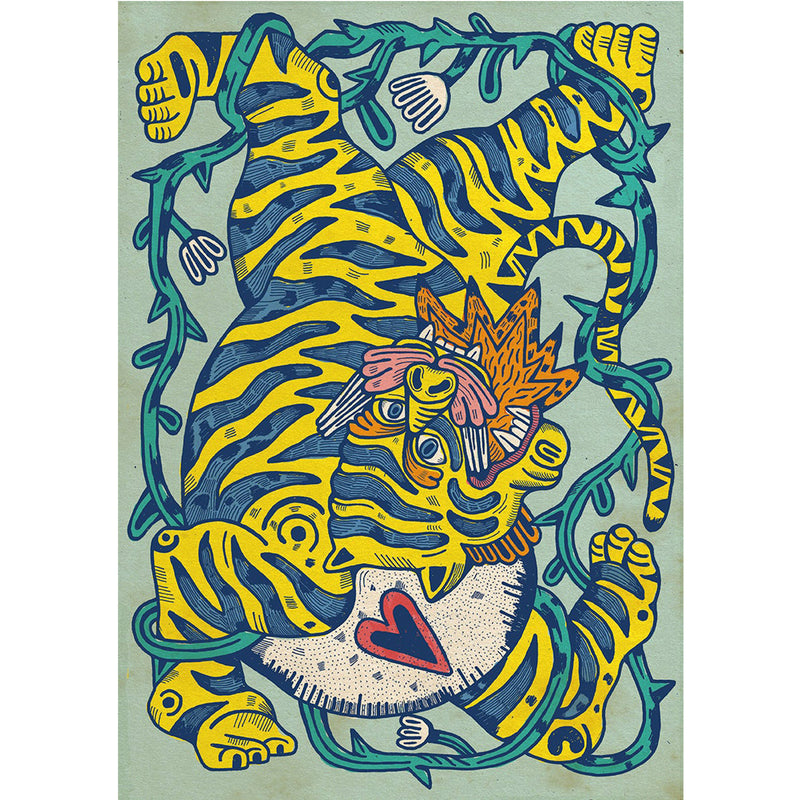 Print de Asís Percales A3- "Fiera"