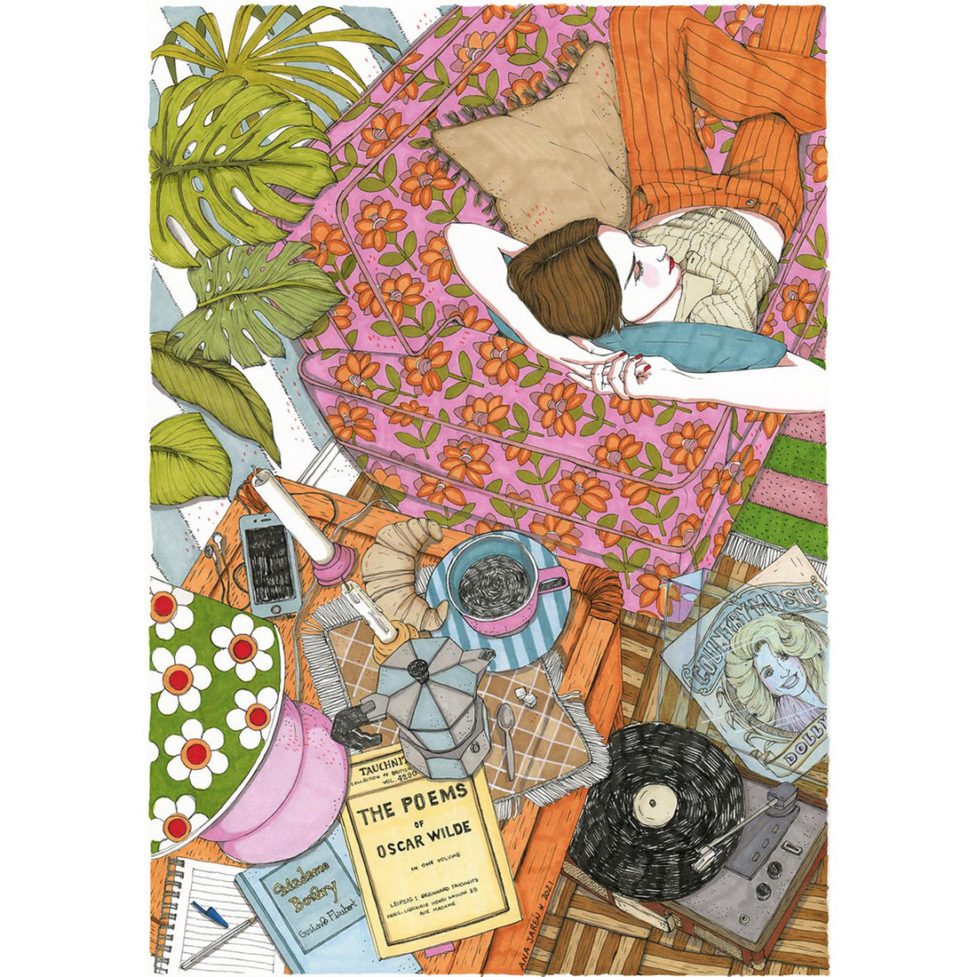 Print de Ana Jarén A3 - "Flower power"