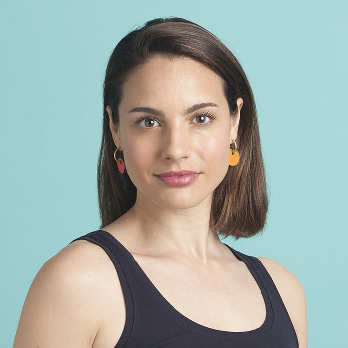 Pendientes de aro intercambiables Materia Rica - Fruit Salad 🍒🍋