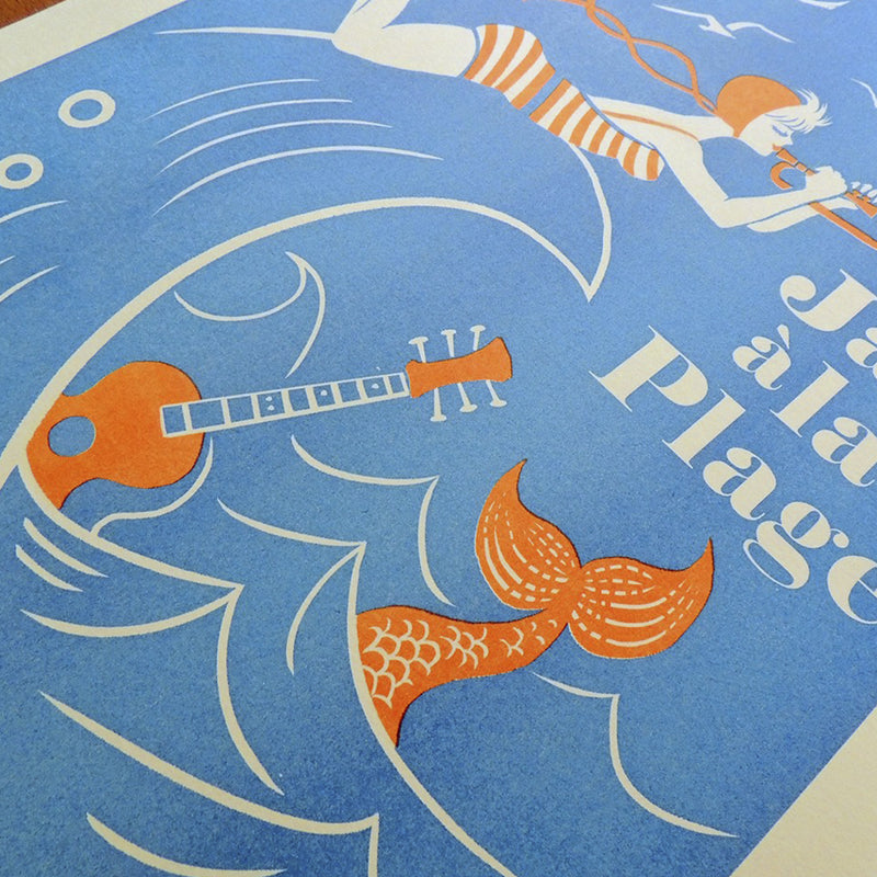 Print de El Marqués A3 - "Jazz à la Plage"