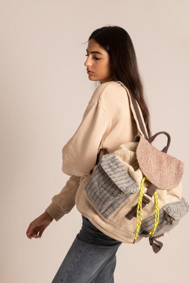 Mochila - Kala Azul y Marrón