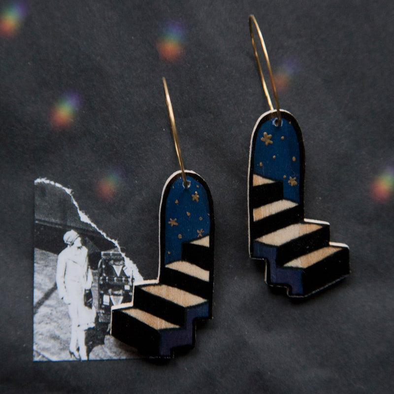 Pendientes de madera Pura Garra - La escalera