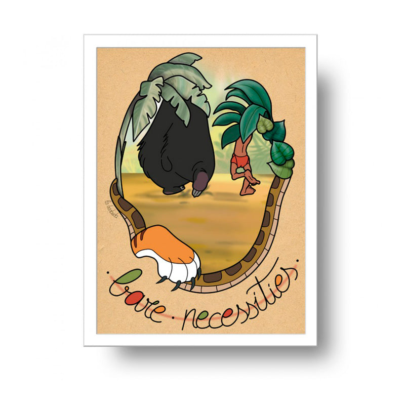 Print La Barbuda A4 - "Bare necessities"
