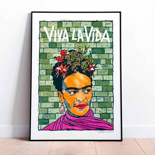 Lámina Frida Kahlo A4 - Viva la vida