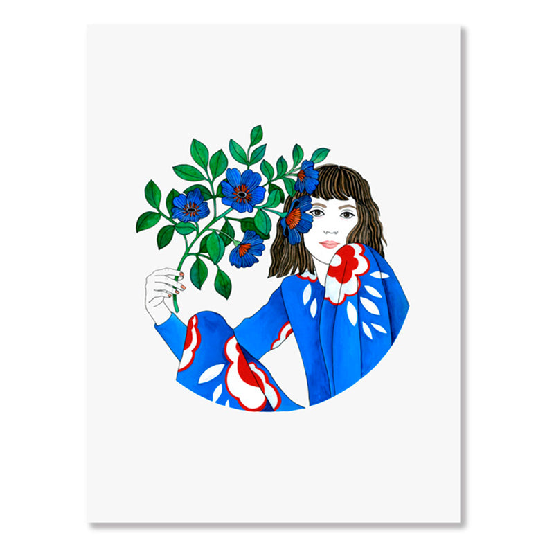 Print de Elisabeth Aranda - "Kimono Azul"