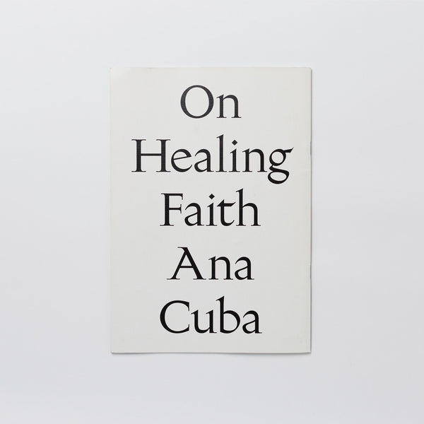 Libro - "On healing faith" de Ana Cuba