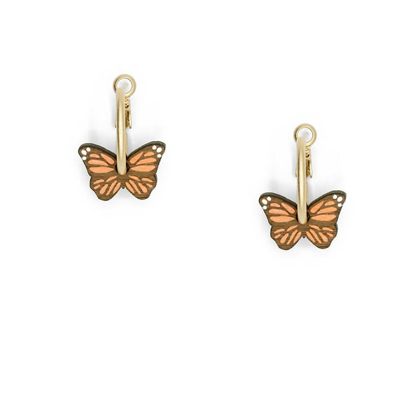 Pendientes de aro - Little butterflies