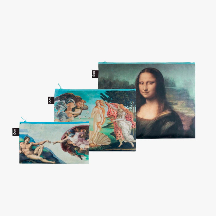 🎨 Bolsitas con cremallera - Michelangelo, Botticeli, DaVinci 🎨