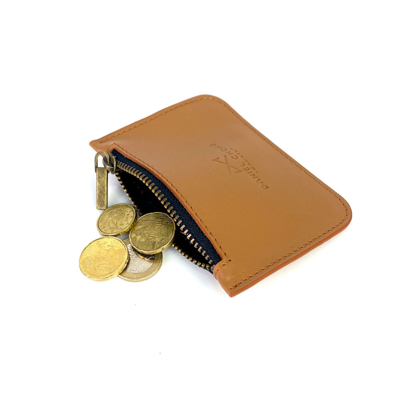 Monedero de piel Daniel Chong - Marrón