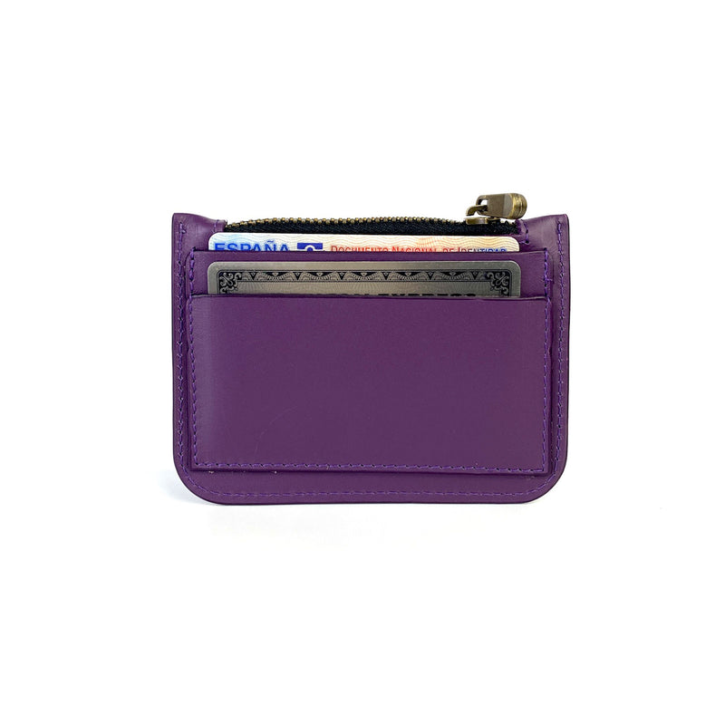 Monedero de piel Daniel Chong - Morado