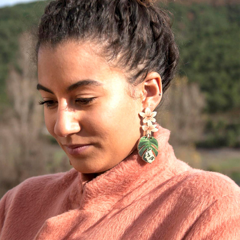 Pendientes Pura Garra - Monstera