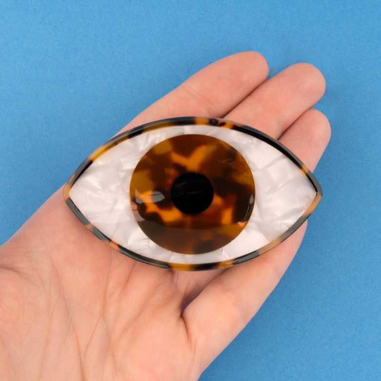 Pinza para el pelo - Ojo marrón