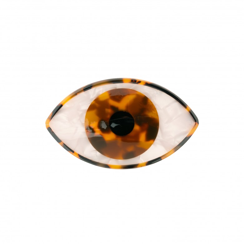 Pinza para el pelo - Ojo marrón