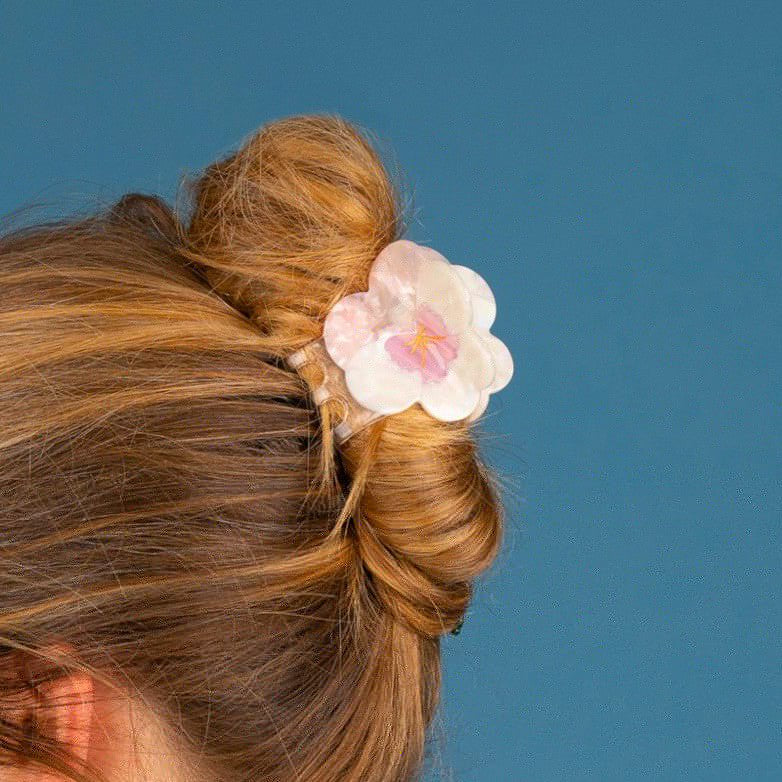 Pinza para el pelo - Pensamiento rosa