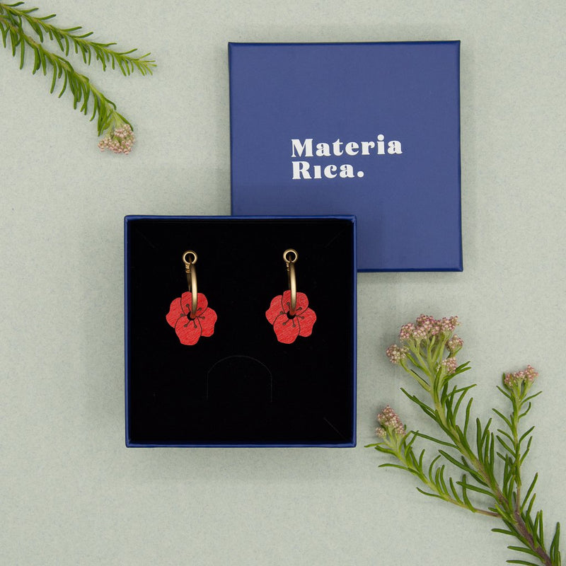 Pendientes - Poppy Field