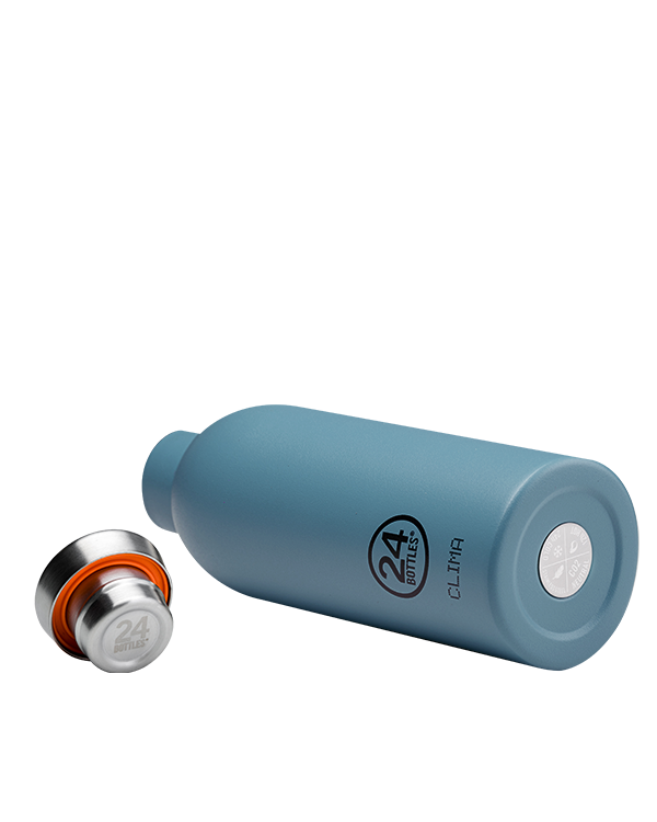 Botella de acero inoxidable 500 ml 24Bottles - Clima Powder blue