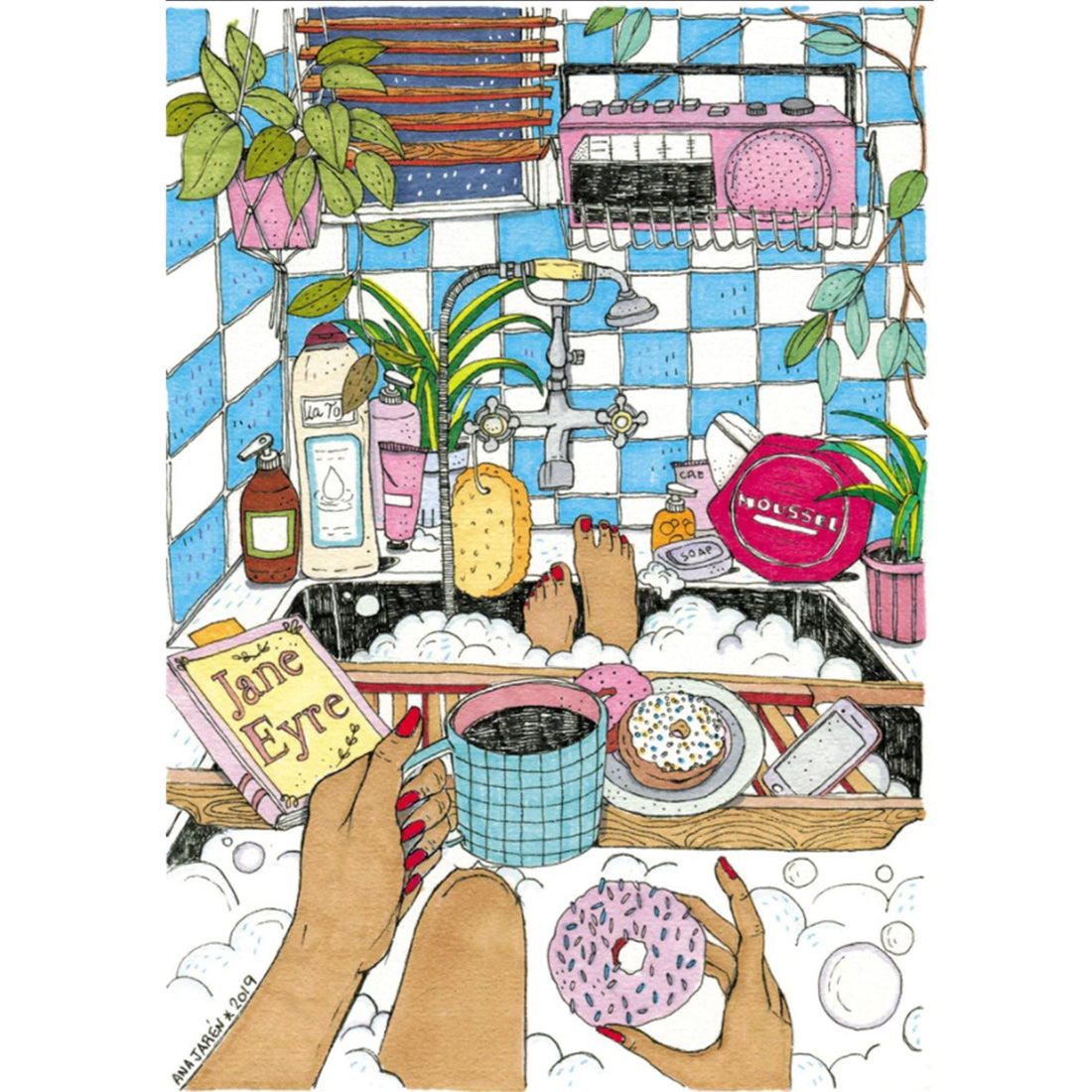 Print de Ana Jarén A4 - "Bath"