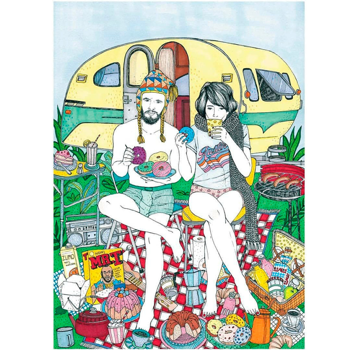 Print de Ana Jarén A4 - "Caravan"