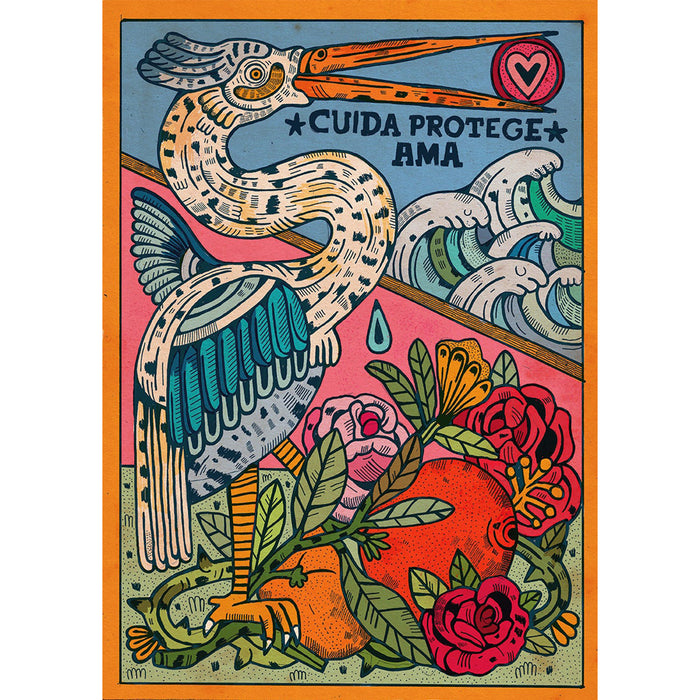 Print de Asís Percales A3 - "Cuida, protege, ama"