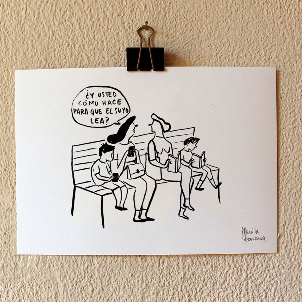 Print de Flavita Banana A4 - "Educación Literaria"