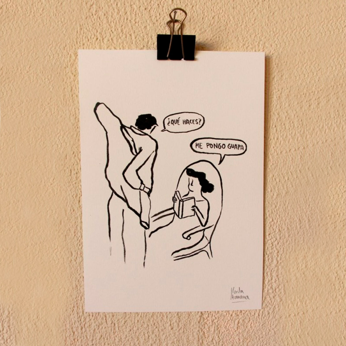 Print de Flavita Banana A4 - "Me pongo guapa"